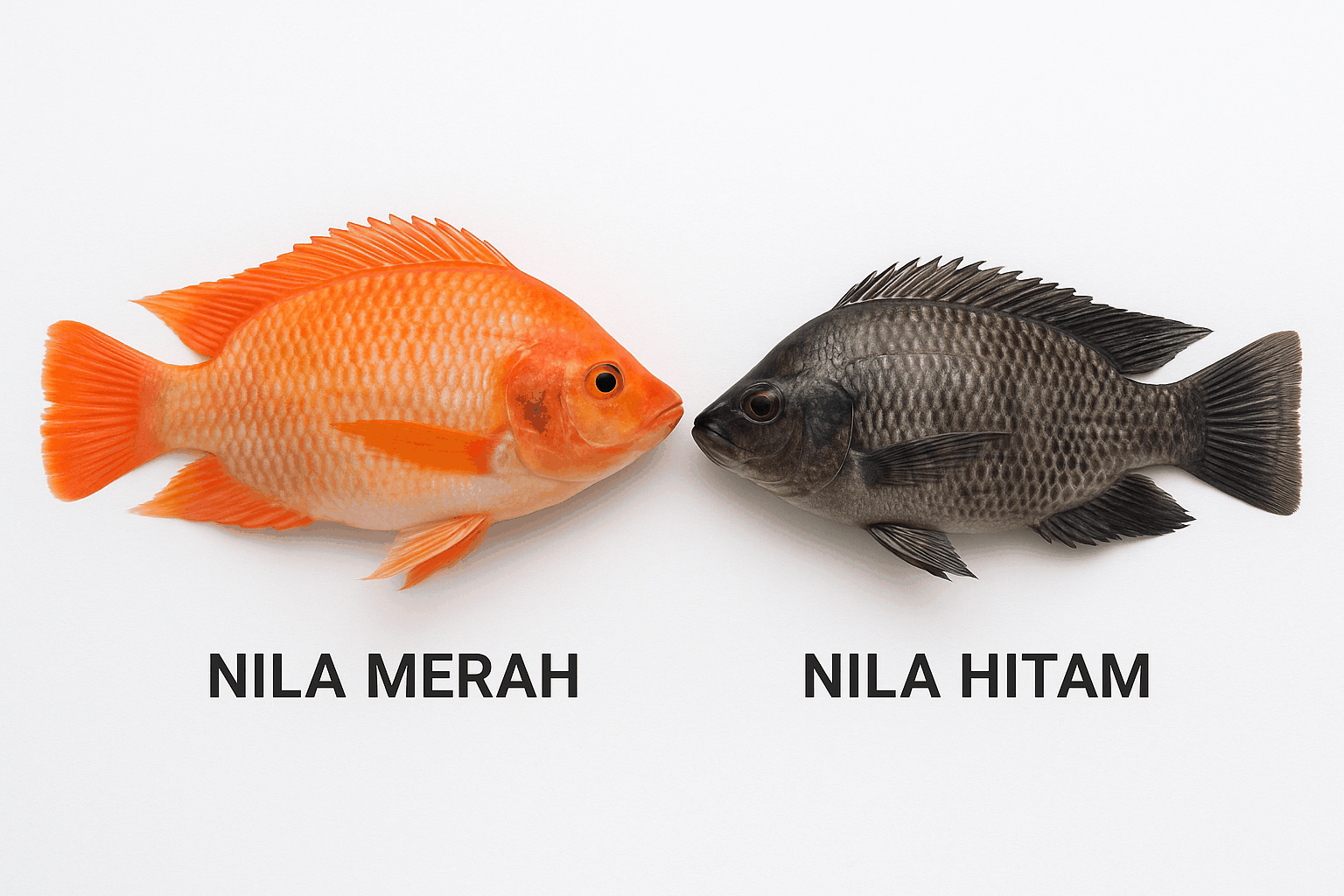 Perbedaan Ikan Nila Hitam Dengan Nila Merah