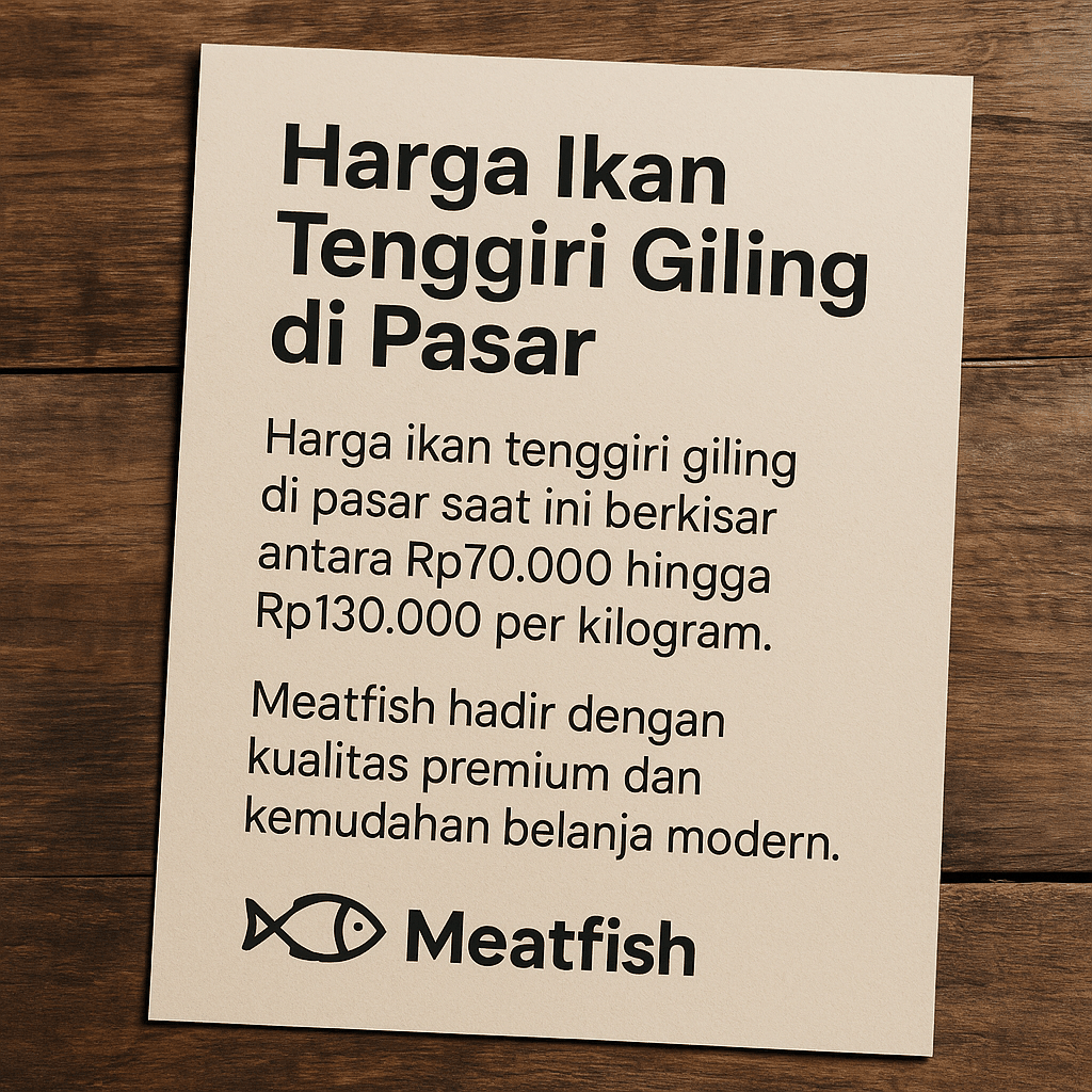 Harga Ikan Tenggiri Giling