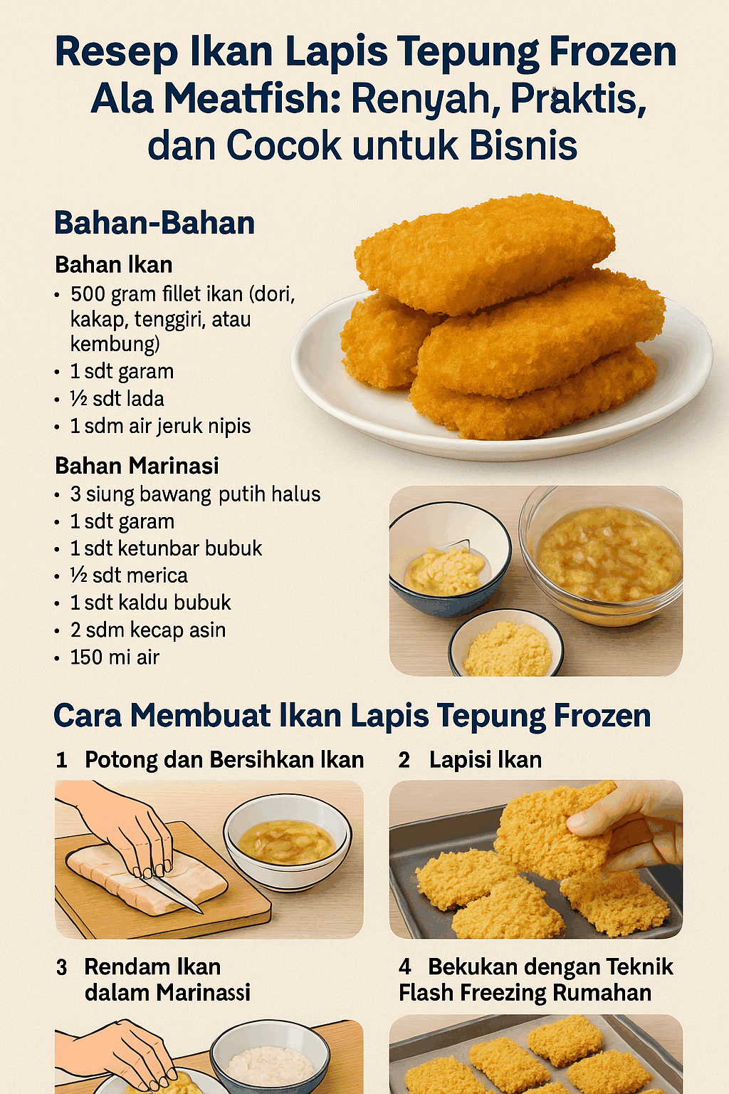Resep Ikan Lapis Tepung Frozen