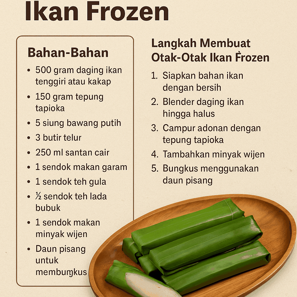 Resep Otak Otak Ikan Frozen Paling Praktis Dan Enak Panduan Lengkap Menggunakan Bahan Premium