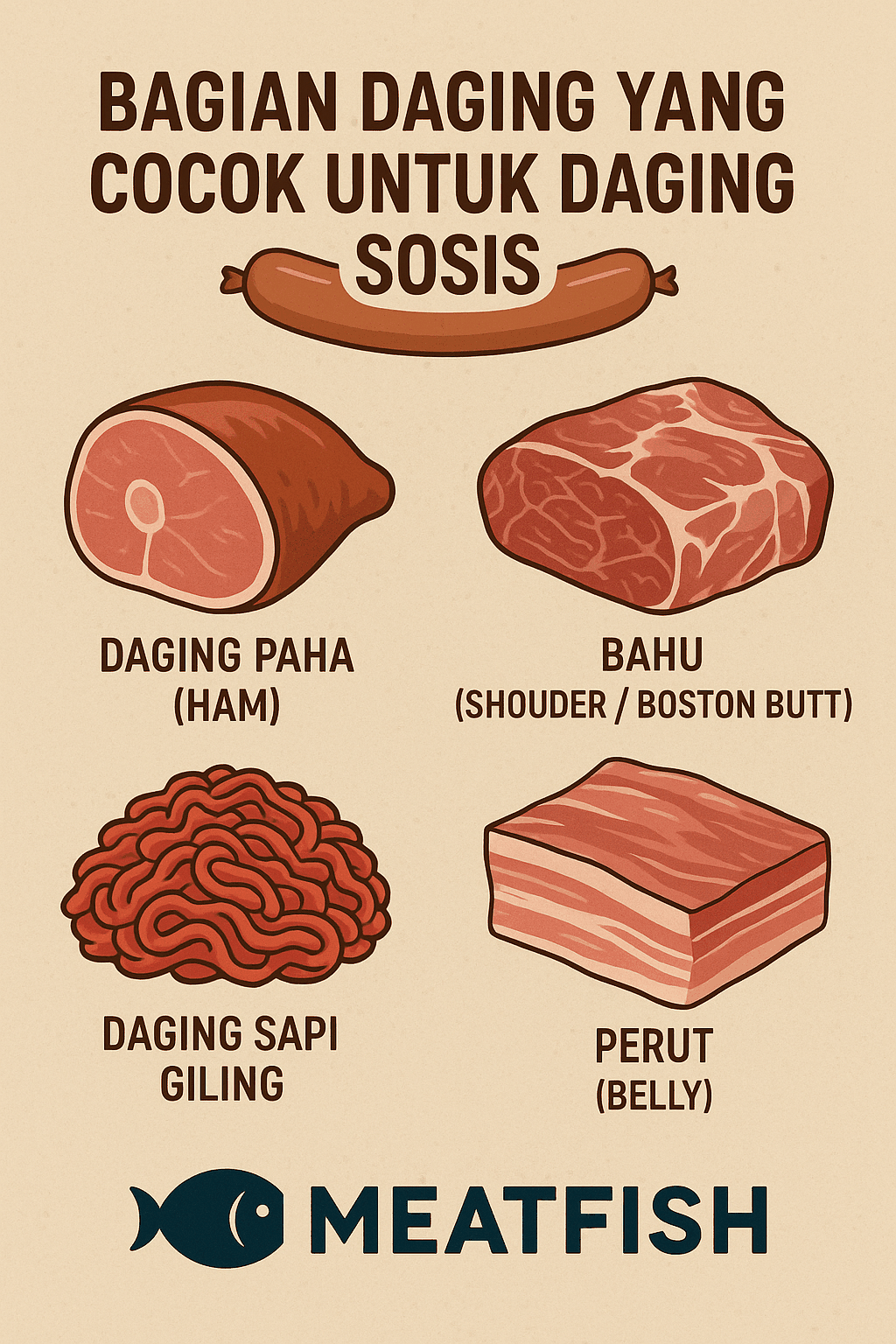 Bagian Daging Sosis