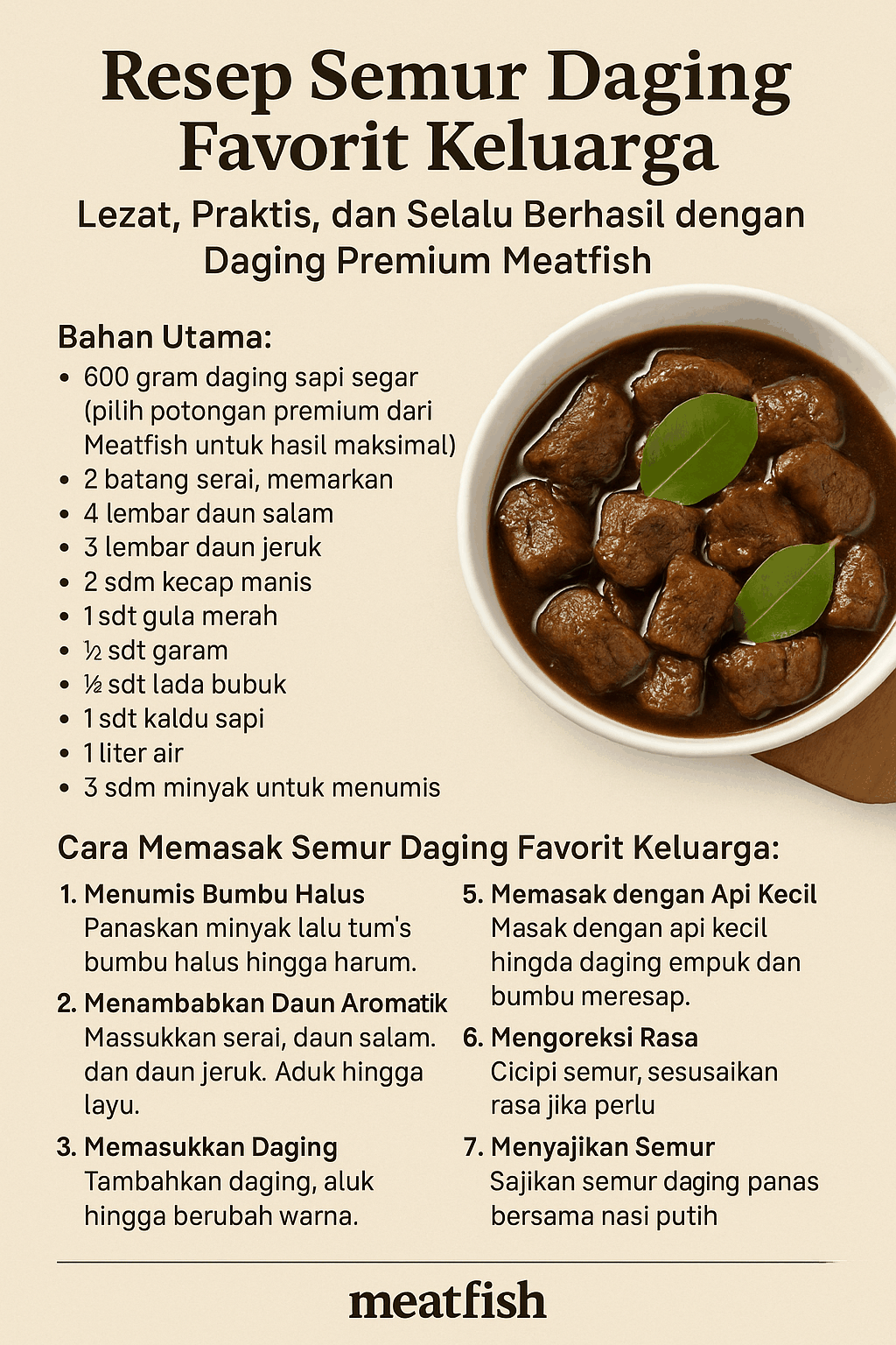 Resep Semur Daging Favorit Keluarga Lezat Praktis Dan Selalu Berhasil