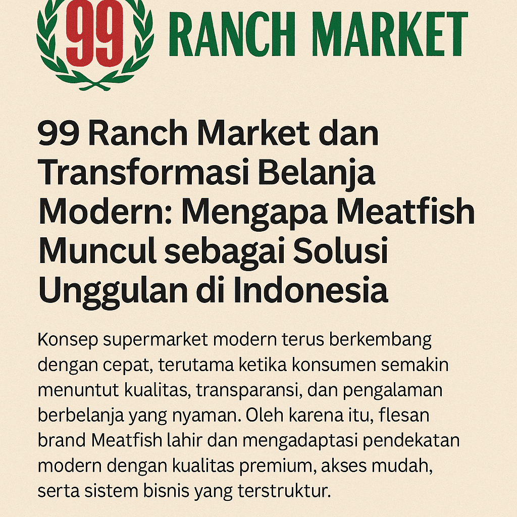 99 Ranch Market Dan Transformasi Belanja Modern Mengapa Meatfish Muncul Sebagai Solusi Unggulan