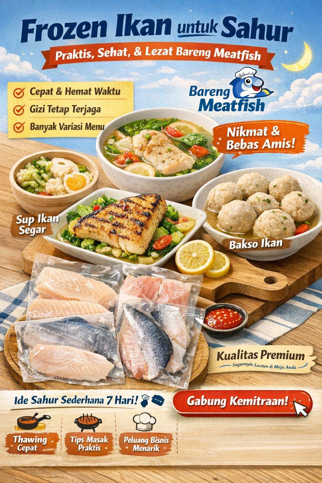 Frozen Ikan Untuk Sahur Praktis Sehat Dan Tetap Nikmat Bareng Meatfish