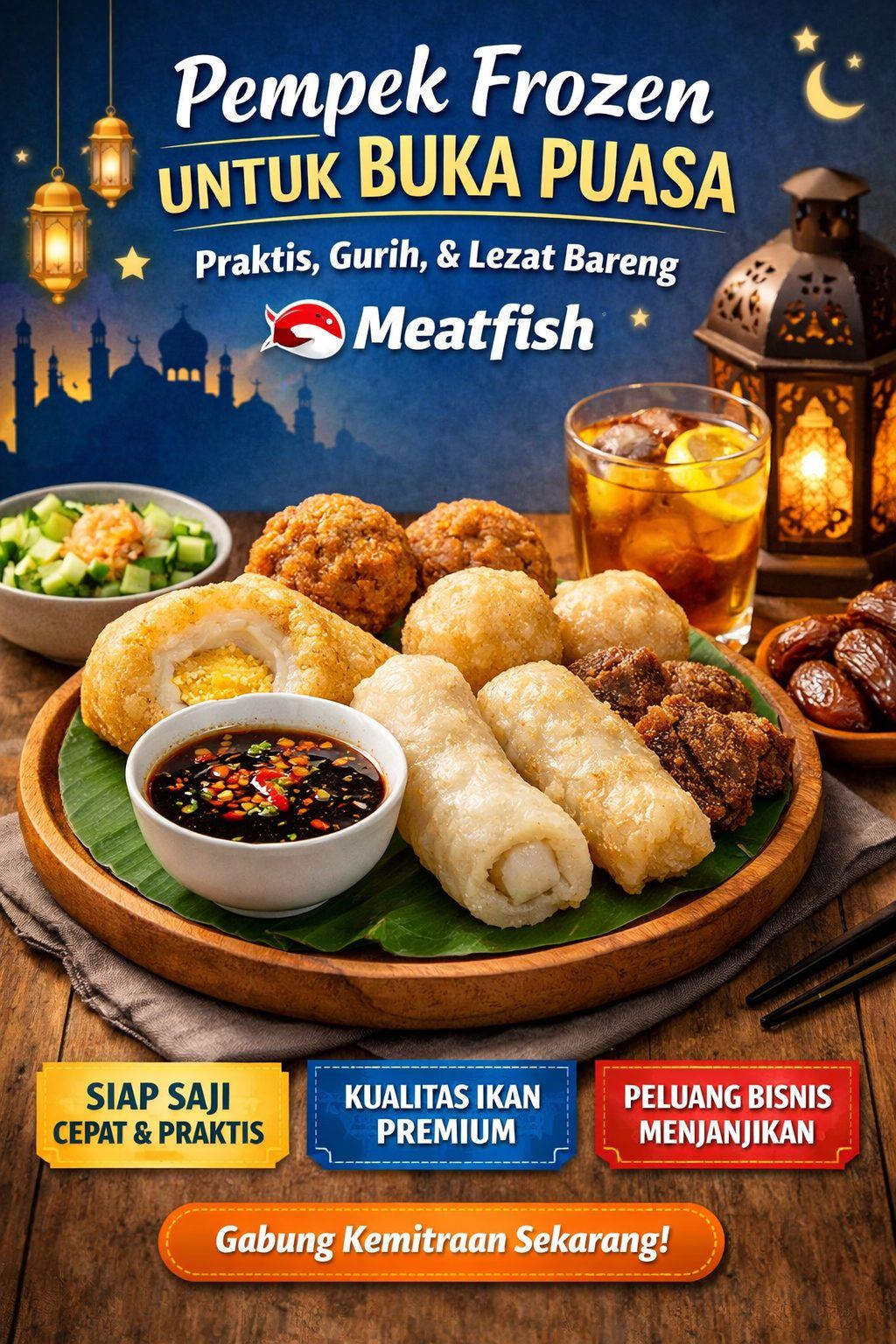 Pempek Frozen Untuk Buka Puasa Praktis Gurih Dan Tetap Berasa Asli