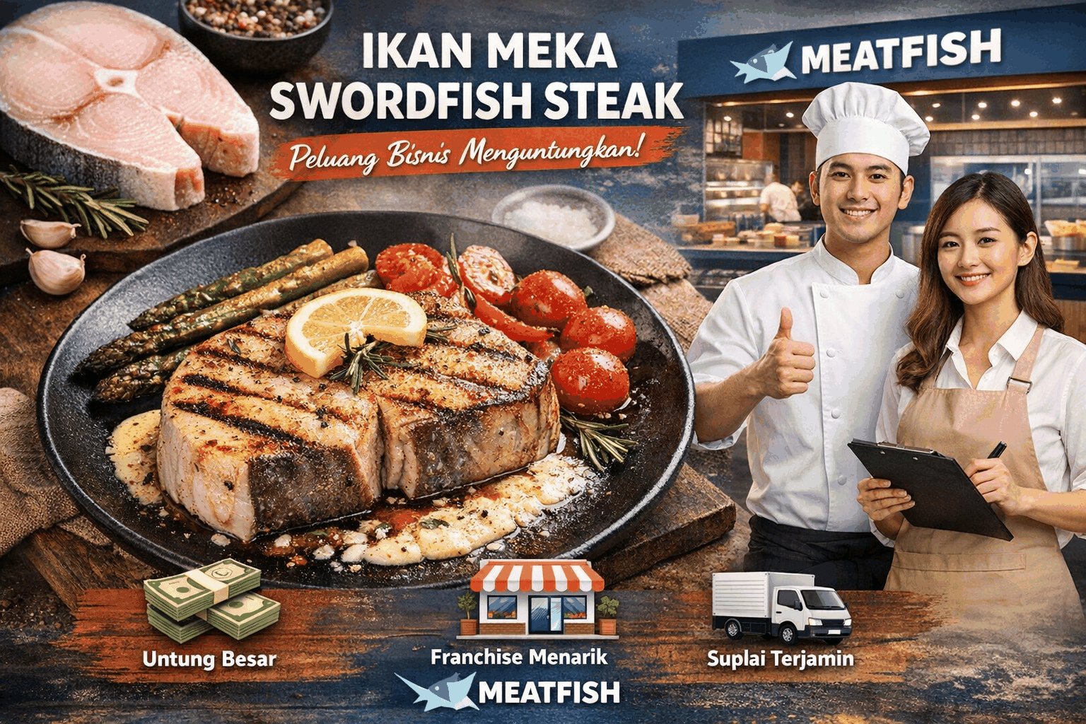 Ikan Meka Swordfish Steak