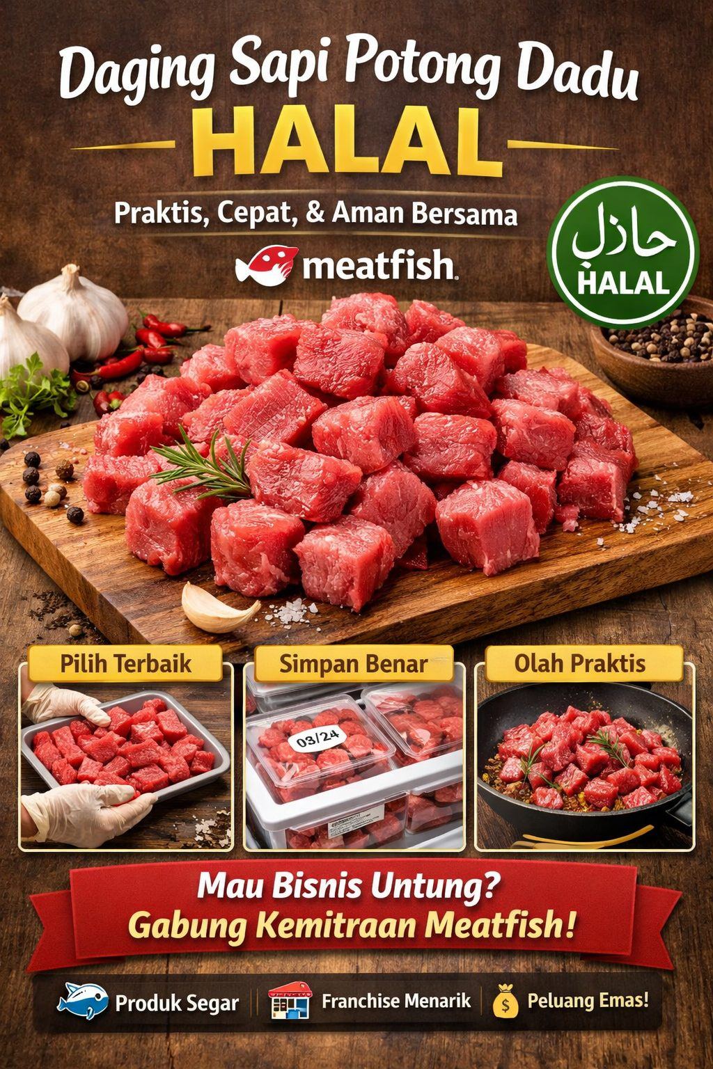 Daging Sapi Potong Dadu Halal Panduan Lengkap Biar Masak Cepat Aman Dan Untung