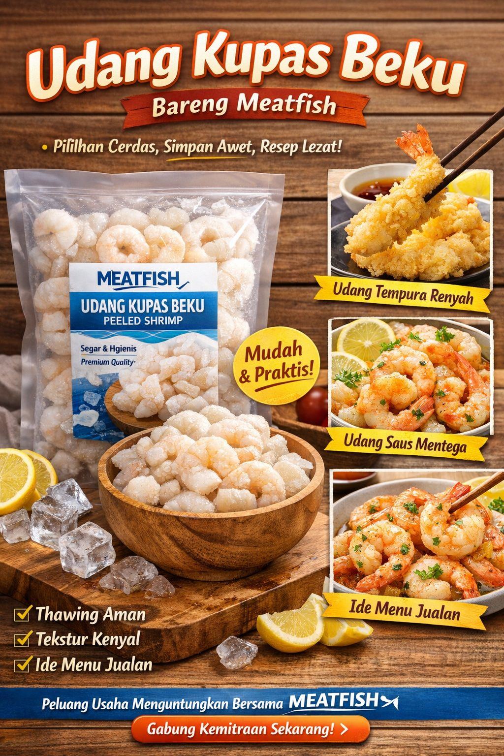Udang Kupas Beku