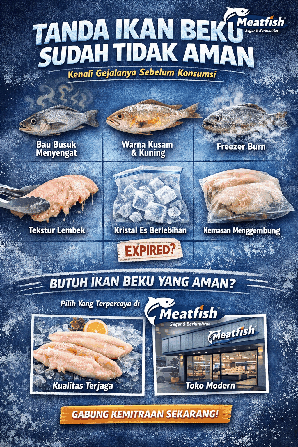 Tanda Ikan Beku Sudah Tidak Aman
