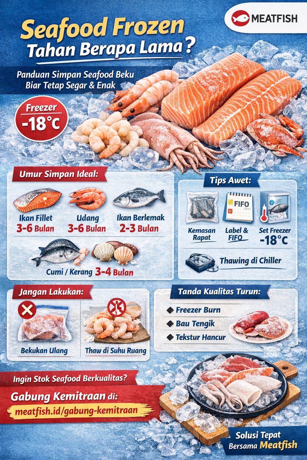 Seafood Frozen Tahan Berapa Lama Panduan Lengkap Simpan Seafood Beku Biar Tetap Segar Aman Dan Enak