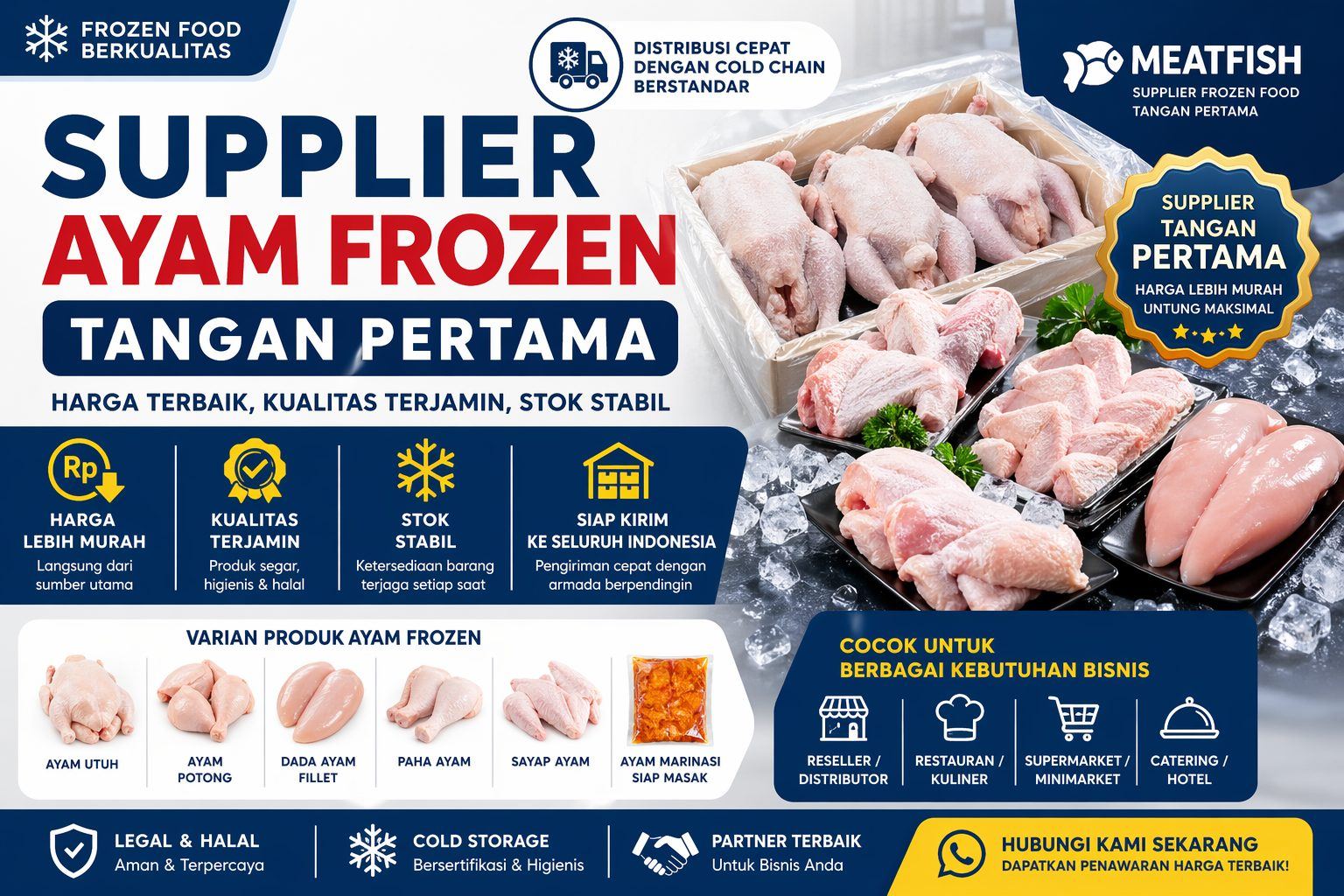 Supplier Ayam Frozen Tangan Pertama Cara Dapat Harga Termurah Stabil Untuk Bisnis